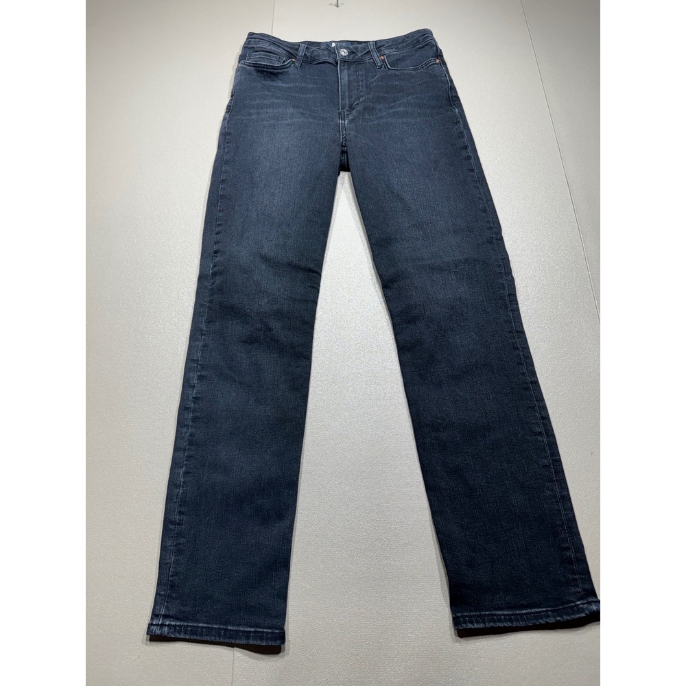 PAIGE Cindy High Rise Straight Leg Jeans Faded Black Size 27